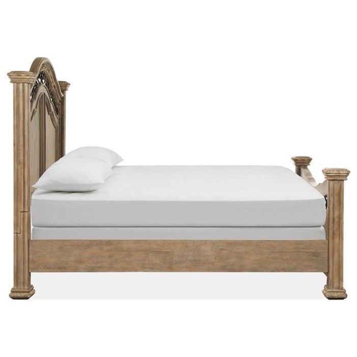 Magnussen Home Marisol Traditional Queen Poster Bed with Metal Trim